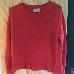 Everlane red/orange cotton crew new sweater- M